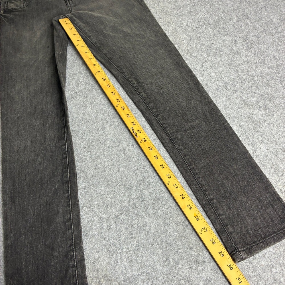 Heritage 1981 Womens 31x30 Charcoal Gray Skinny Jeans Low Rise Faded Black - Picture 5 of 7